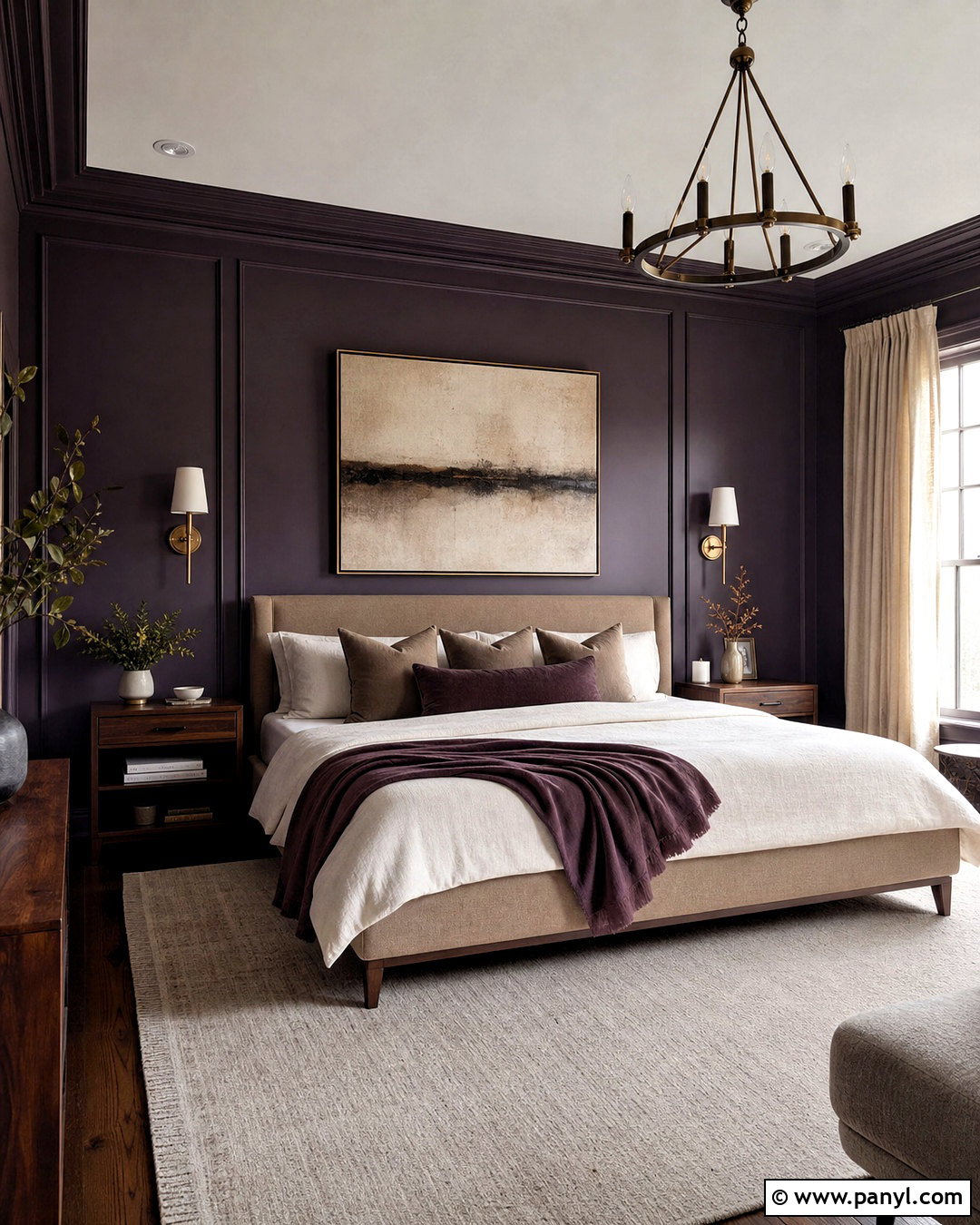 Smoky Purple Bedroom - 20 purple paint colors bedroom ideas