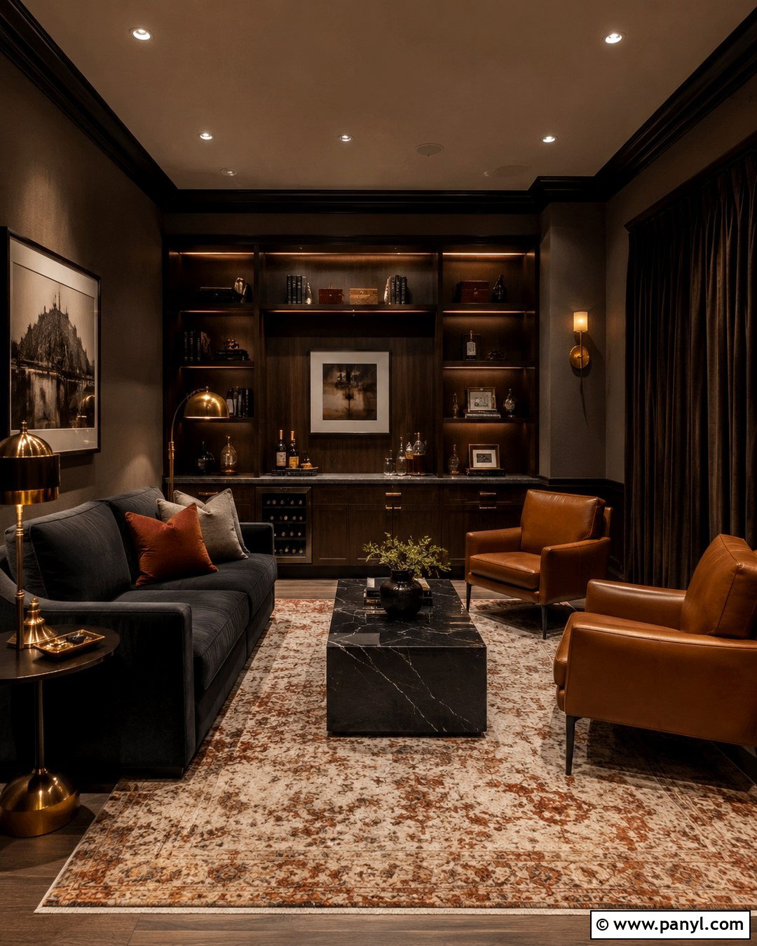 Smoky Taupe Speakeasy Walls - 20 Speakeasy Wall Colors
