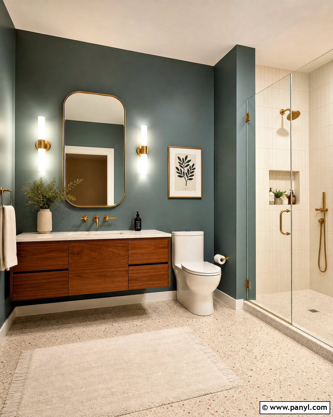 Smoky Teal Bathroom - 20 bathroom paint colors