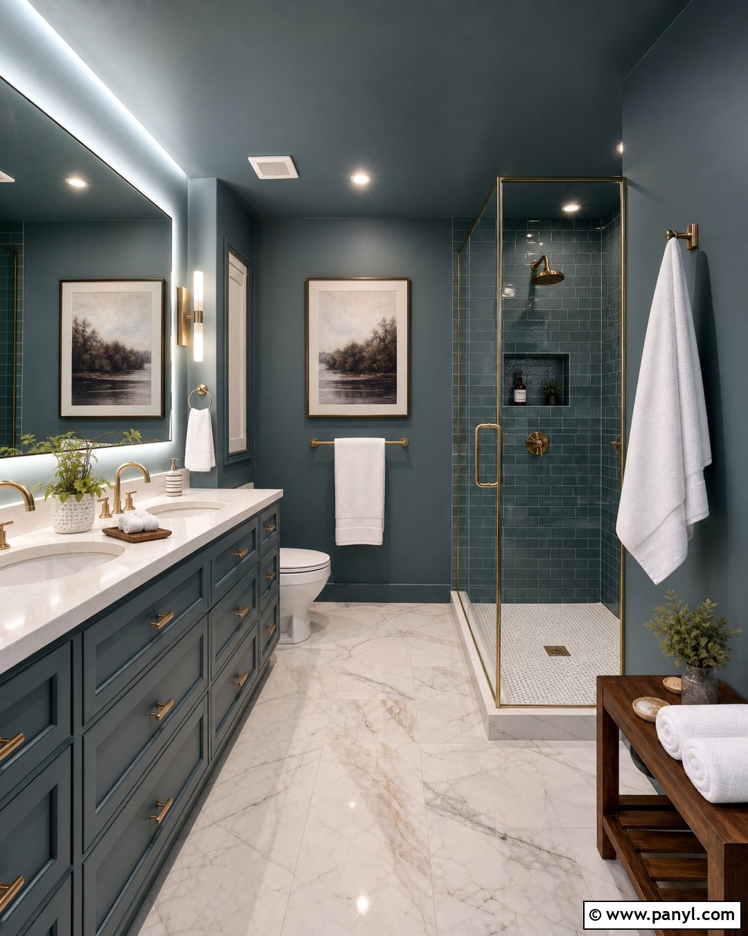 Smoky Teal Bathroom - 25 Bathroom Color Trends 2027