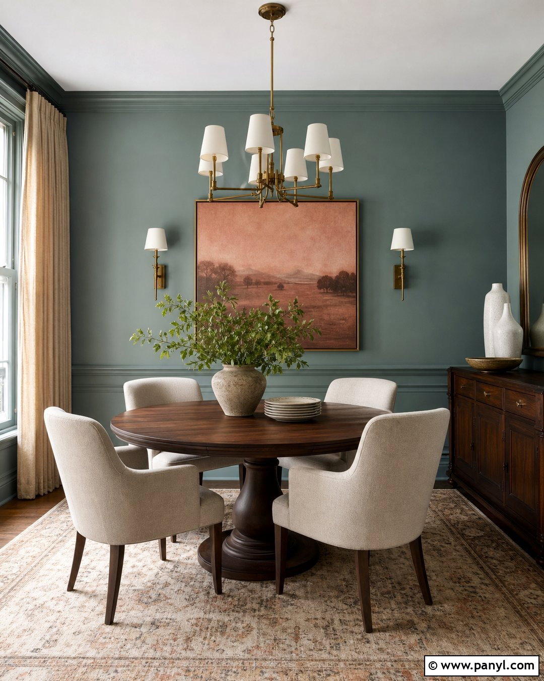 Smoky Teal Wall Color - 35 Cozy Wall Colors