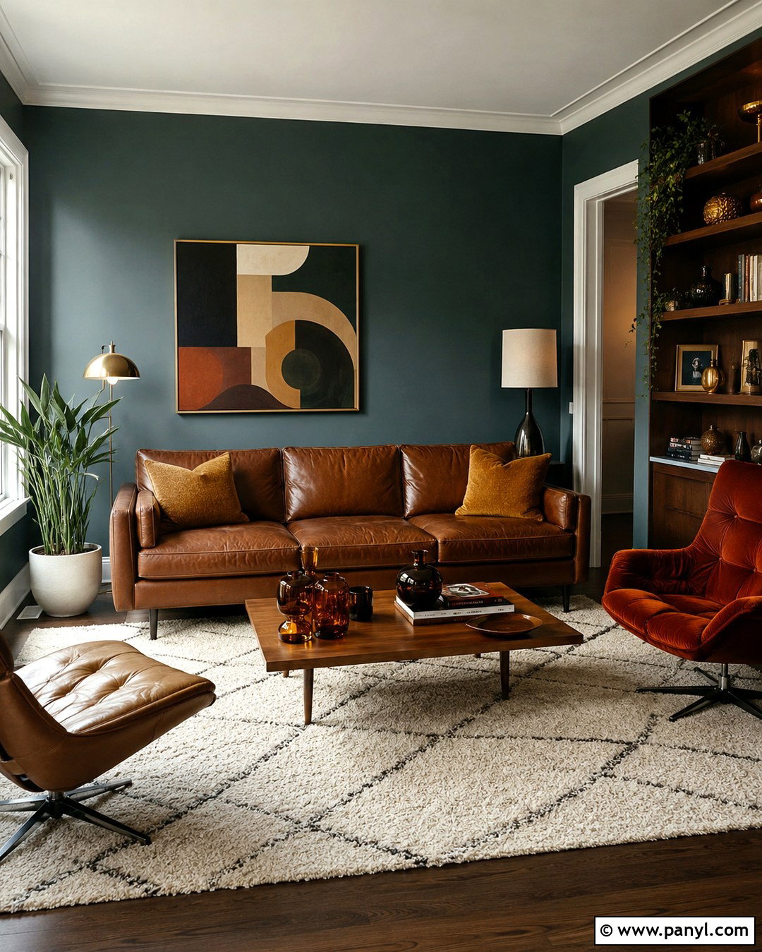 Smoky Teal Wall Color - 20 70S Wall Colors