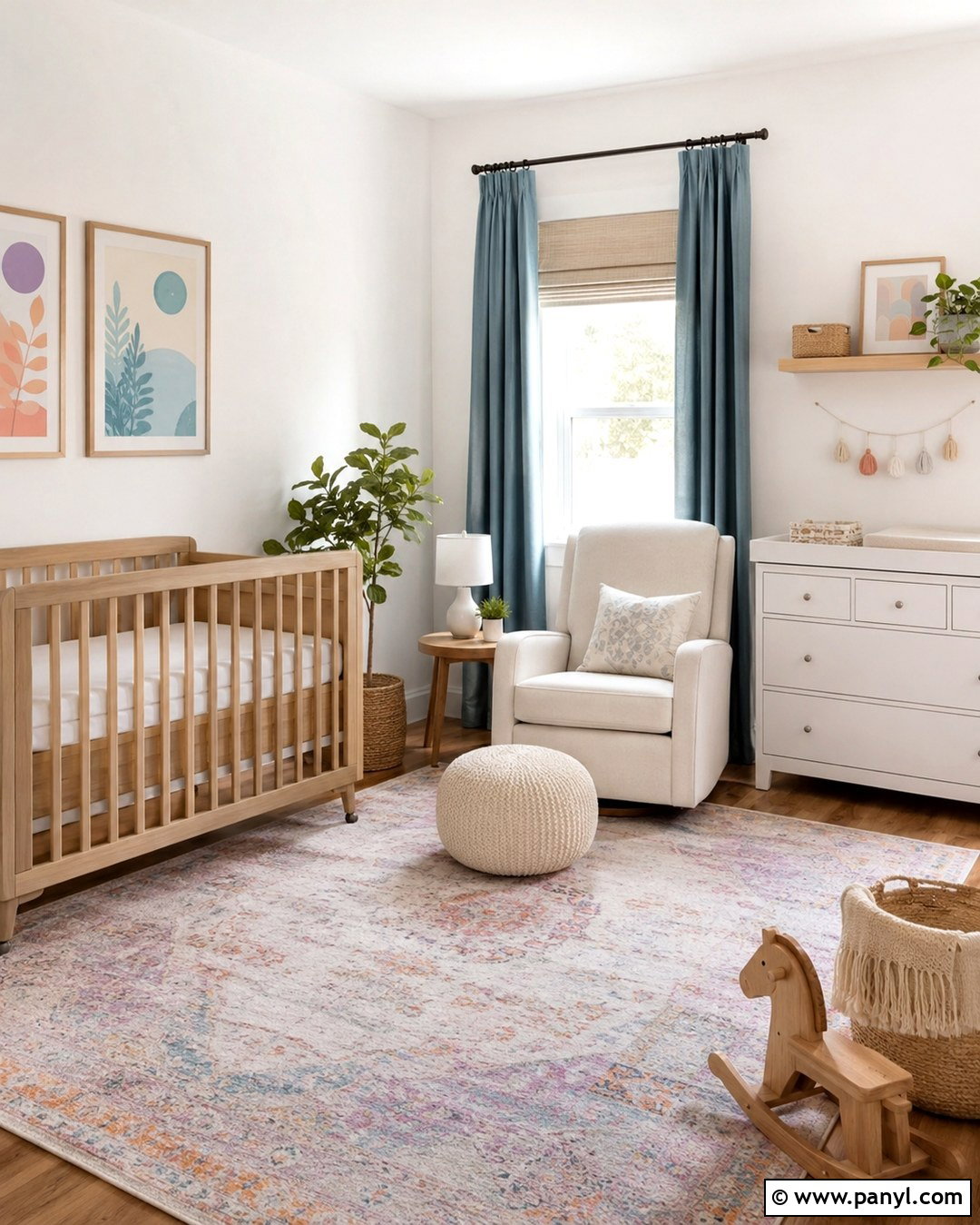 Snowbound Nursery With Muted Pastels - 20 Snowbound Wall Color Ideas
