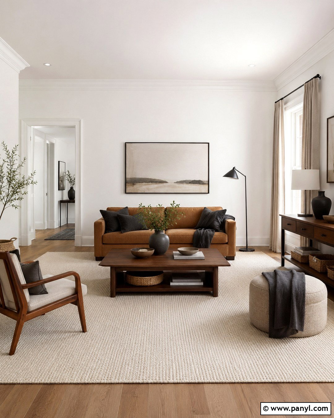 Snowbound Walls And Matching Trim - 20 Snowbound Wall Color Ideas