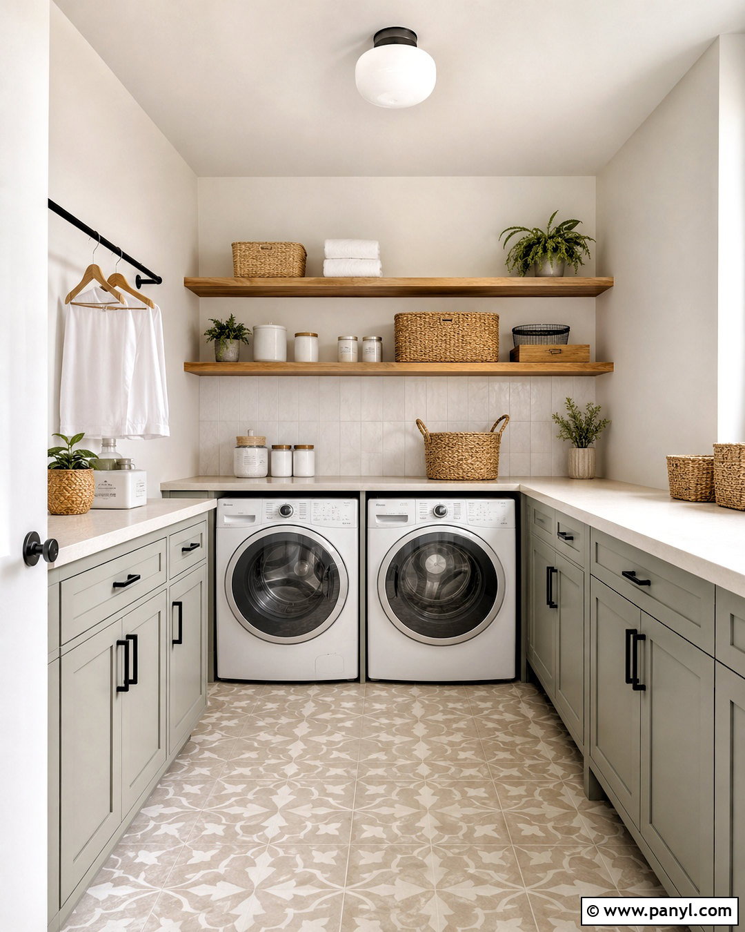 Snowbound Walls In A Laundry Room - 35 snowbound sherwin williams walls