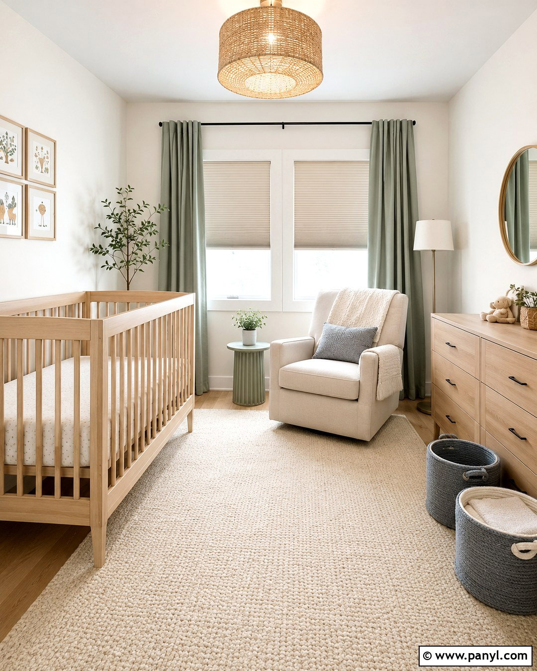 Snowbound Walls In A Neutral Nursery - 20 Sw Snowbound Walls With Pure White Trim Ideas