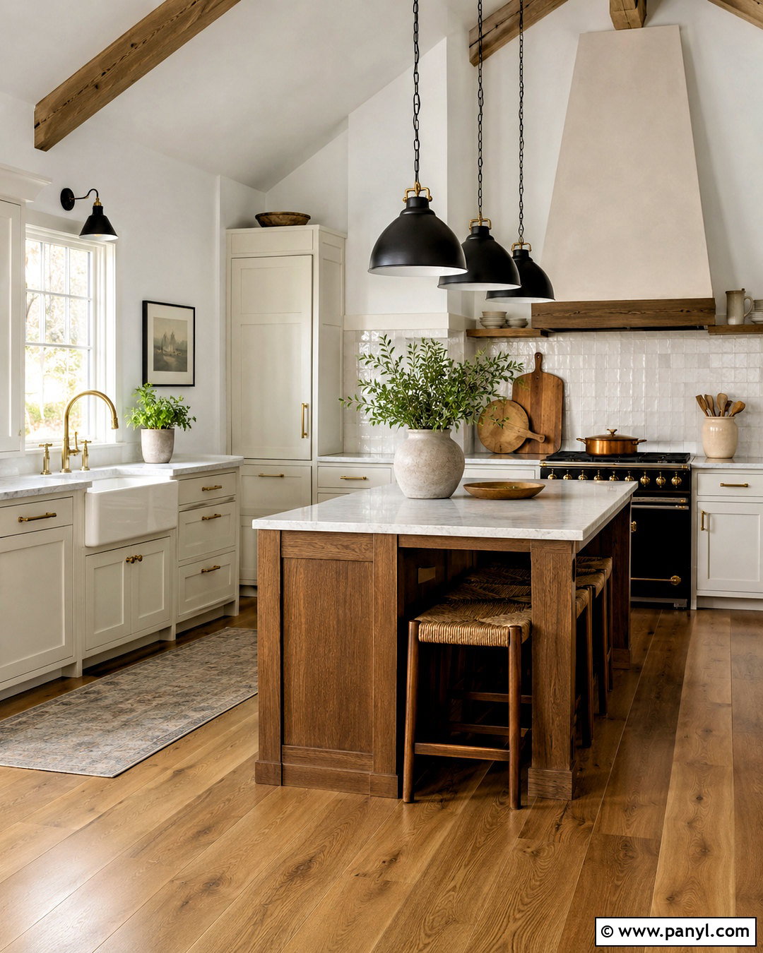 Snowbound Walls With A Farmhouse Kitchen - 35 snowbound sherwin williams walls