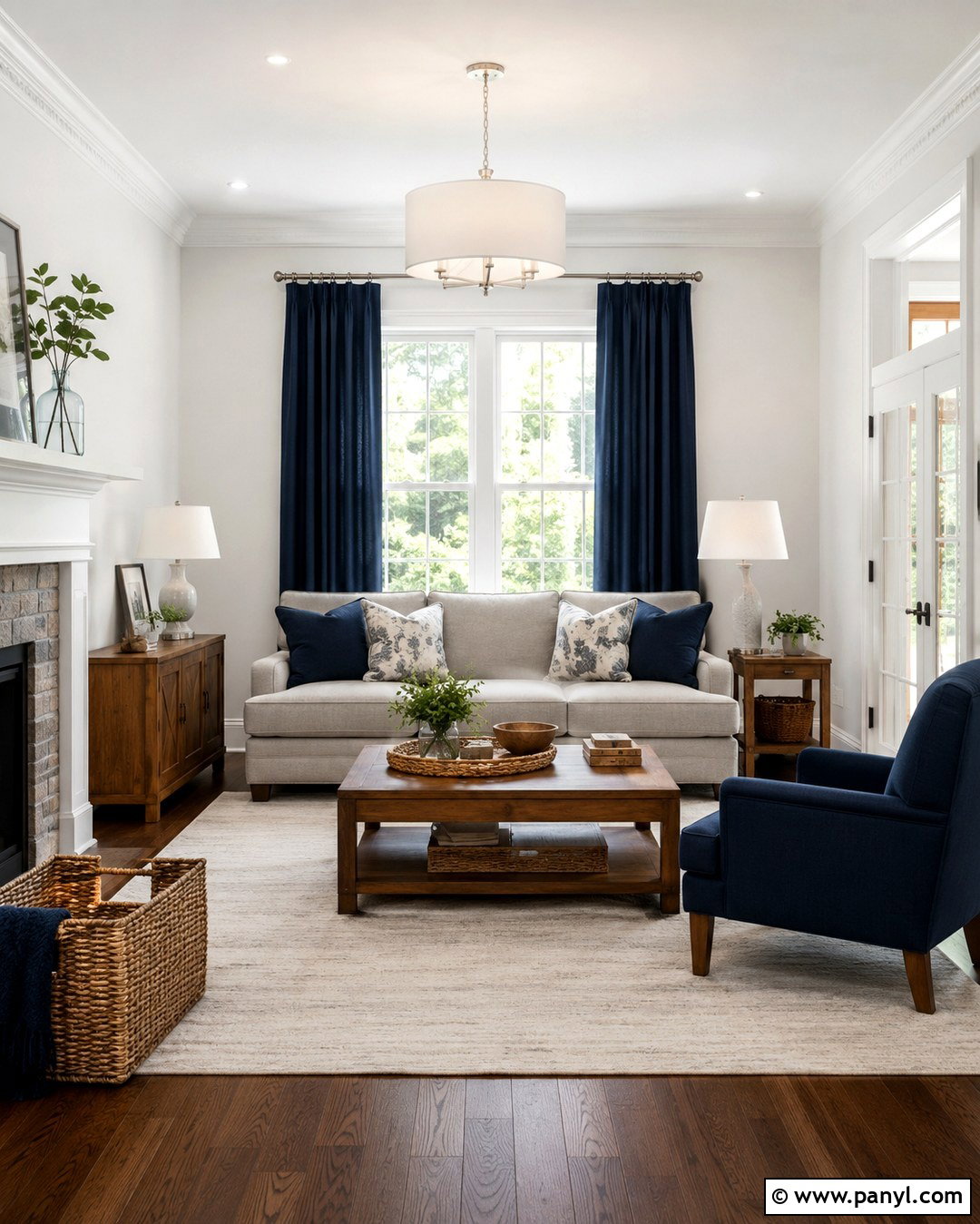 Snowbound Walls With Crisp White Trim - 20 Snowbound Wall Color Ideas