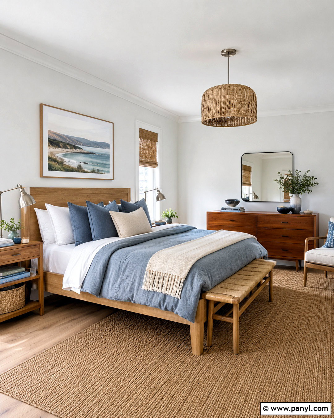 Snowbound Walls With Dusty Blue Bedding - 35 snowbound sherwin williams walls