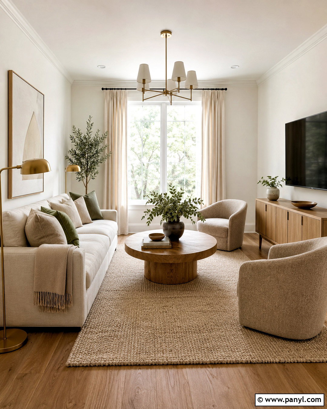 Snowbound Walls With White Oak Furniture - 35 snowbound sherwin williams walls