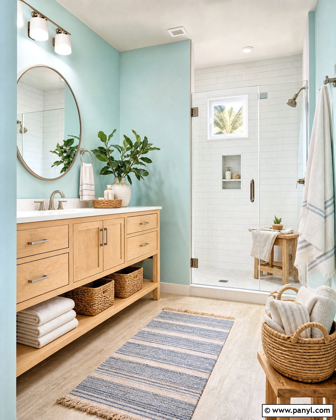 Soft Aqua Bathroom Paint - 20 popular bathroom paint colors