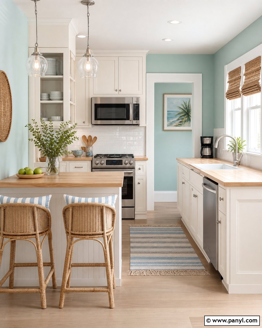 Soft Aqua Kitchen Wall Colour - 45 kitchen wall colour ideas