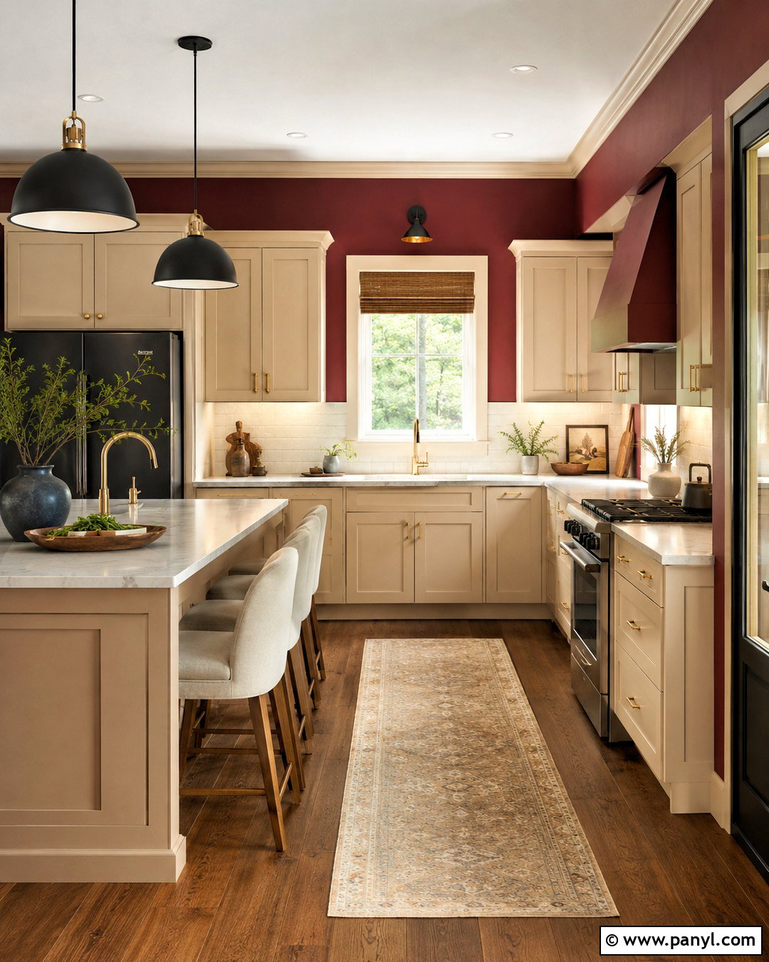 Soft Beige Cabinets With Red Walls - 20 What Color Cabinets Go With Red Walls