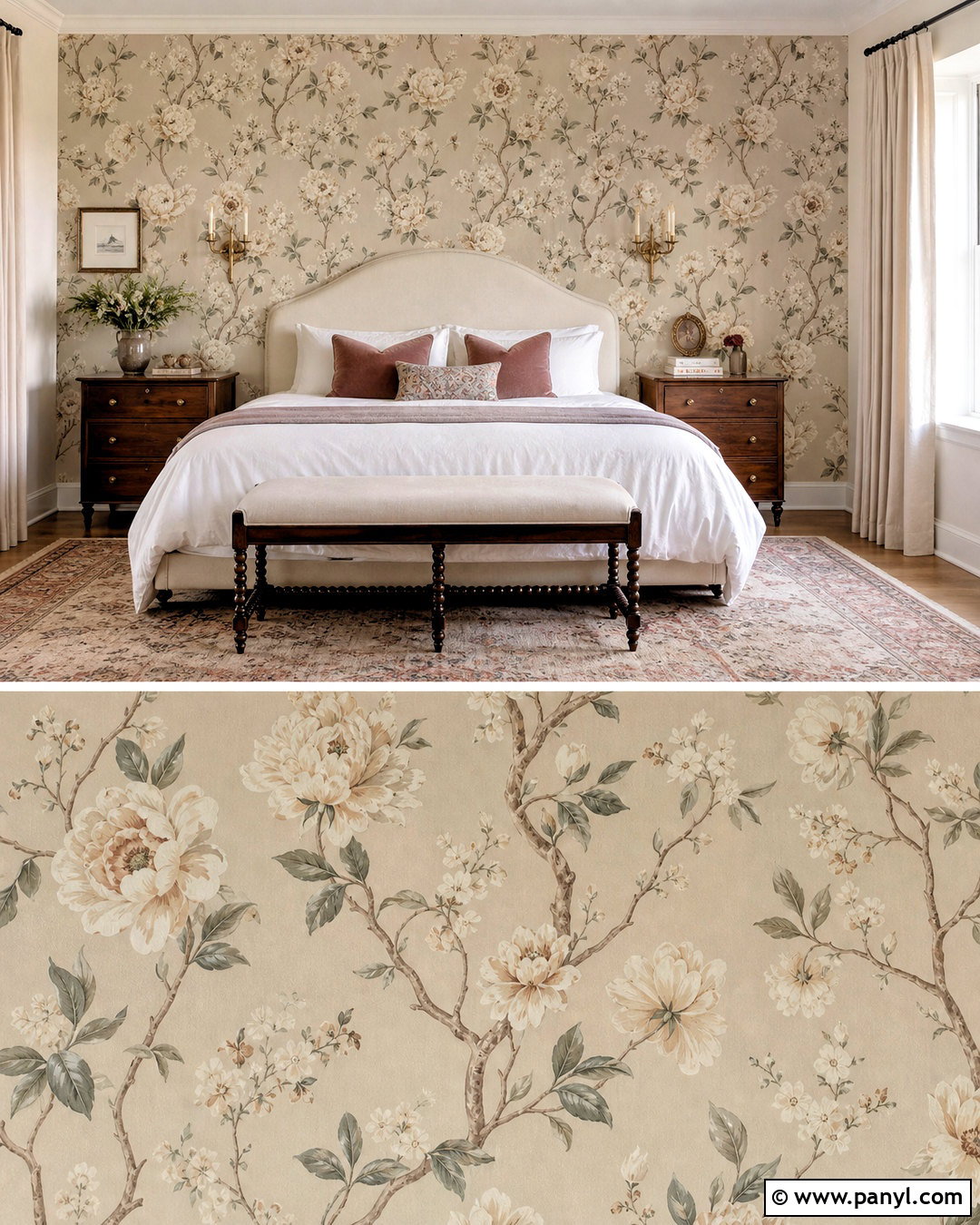 Soft Beige Floral Wallpaper Bedroom - 20 soft beige wallpaper ideas