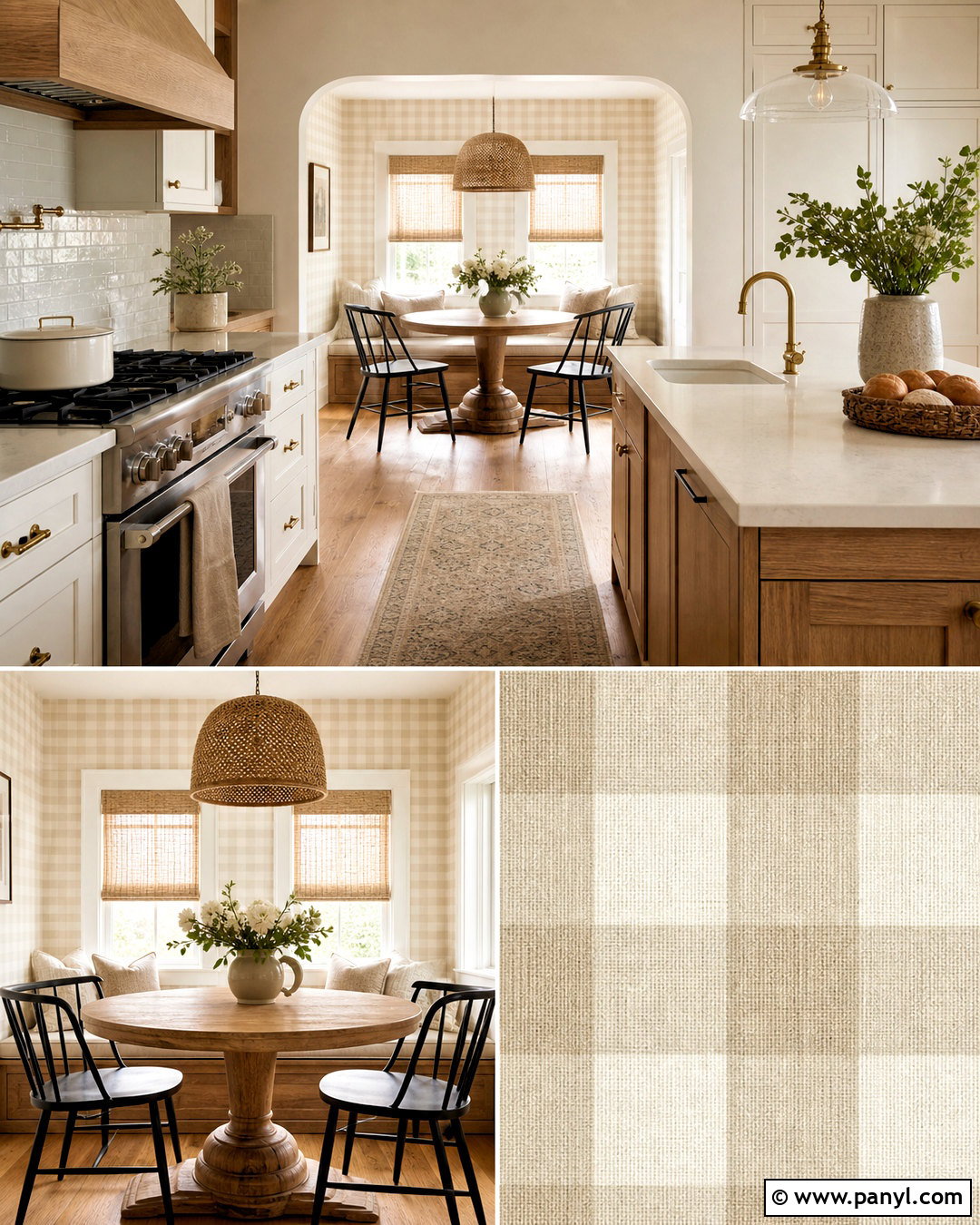 Soft Beige Gingham Wallpaper Kitchen - 20 soft beige wallpaper ideas