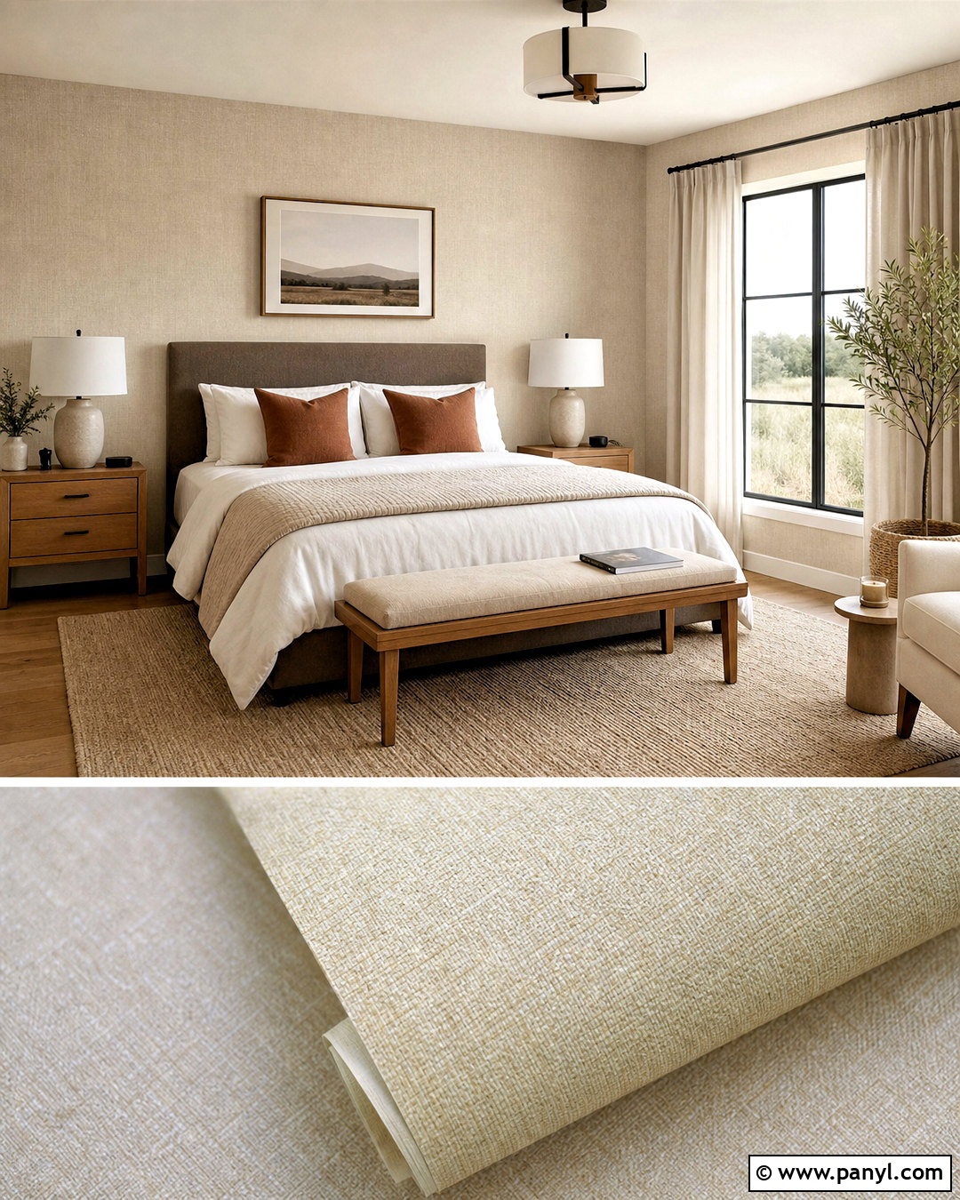 Soft Beige Linen Wallpaper Bedroom - 20 soft beige wallpaper ideas
