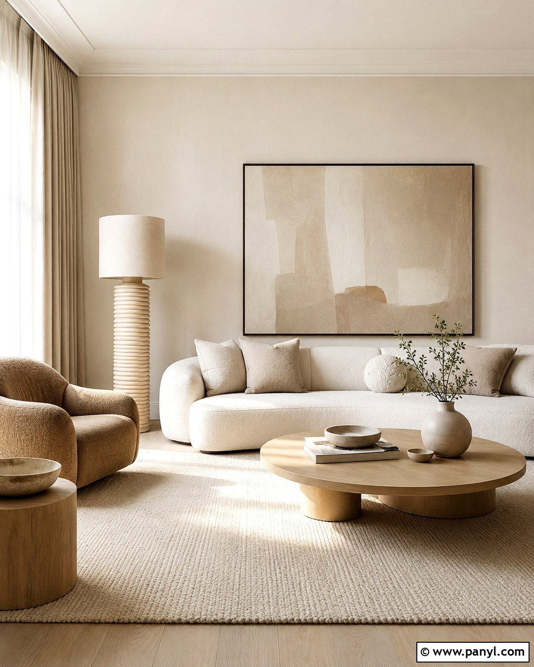 Soft Beige Minimalist Room With Layered Neutrals - 20 Soft Beige Wall Color Ideas