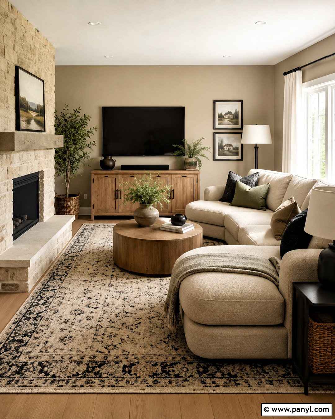 Soft Beige Neutral Family Room - 20 neutral room colors