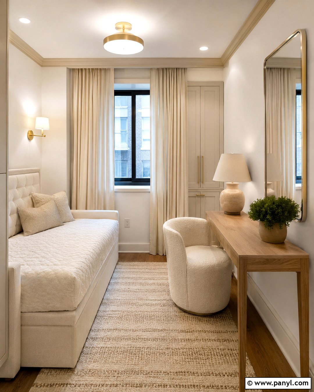 Soft Beige Small Room With Light Furniture - 20 Soft Beige Wall Color Ideas