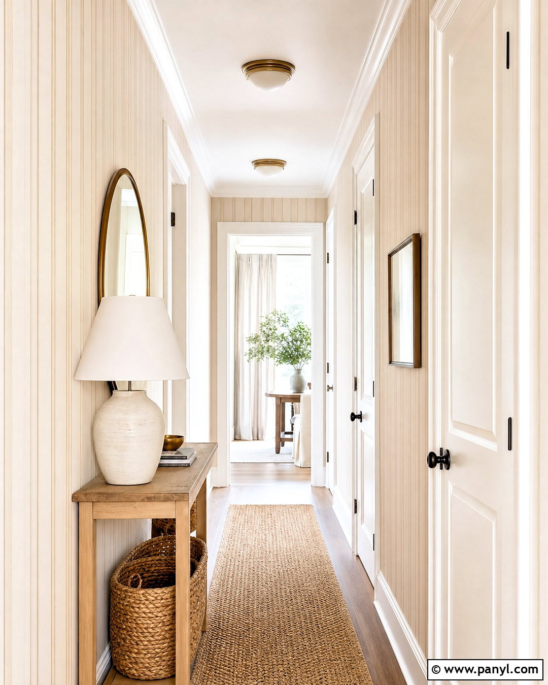 Soft Beige Striped Wallpaper Hallway - 20 soft beige wallpaper ideas