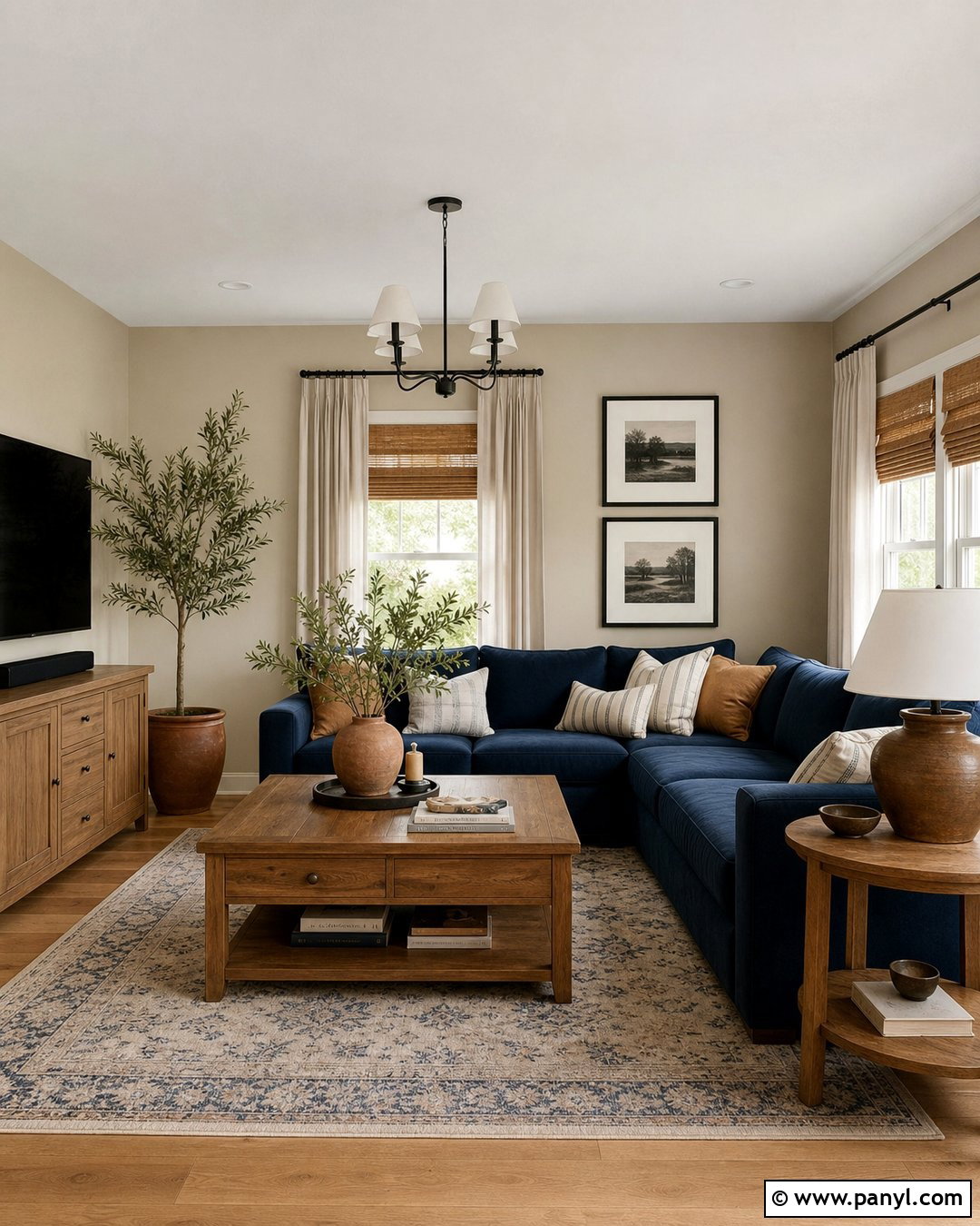 Soft Beige Wall Color - 20 Best Wall Color For Blue Couch Ideas