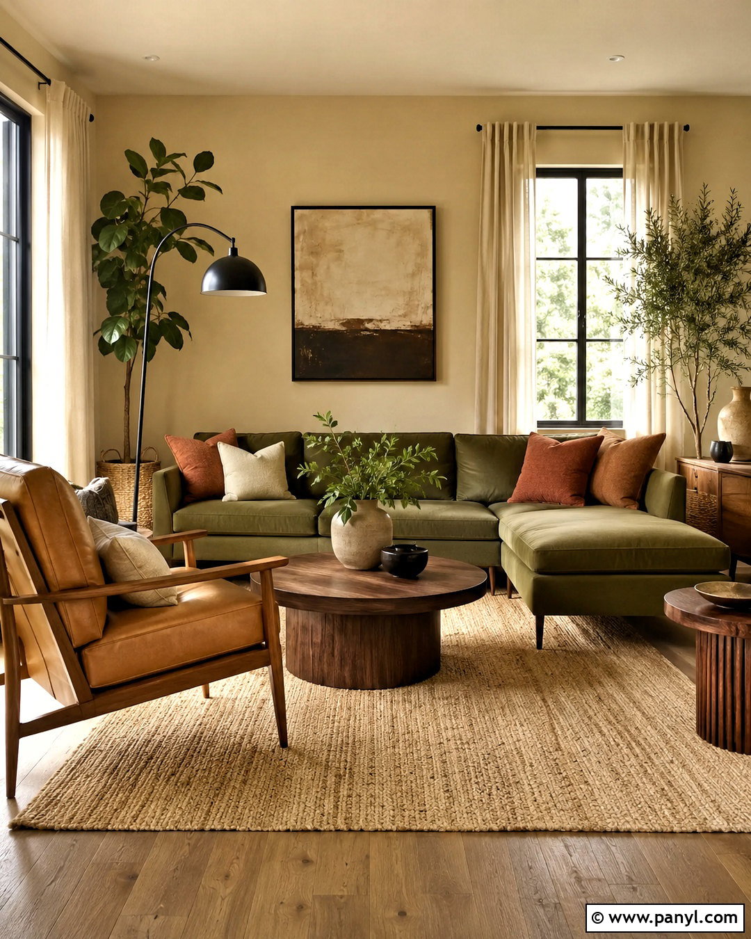 Soft Beige Walls With Olive Green Couch - 20 Wall Color For Olive Green Couch Ideas
