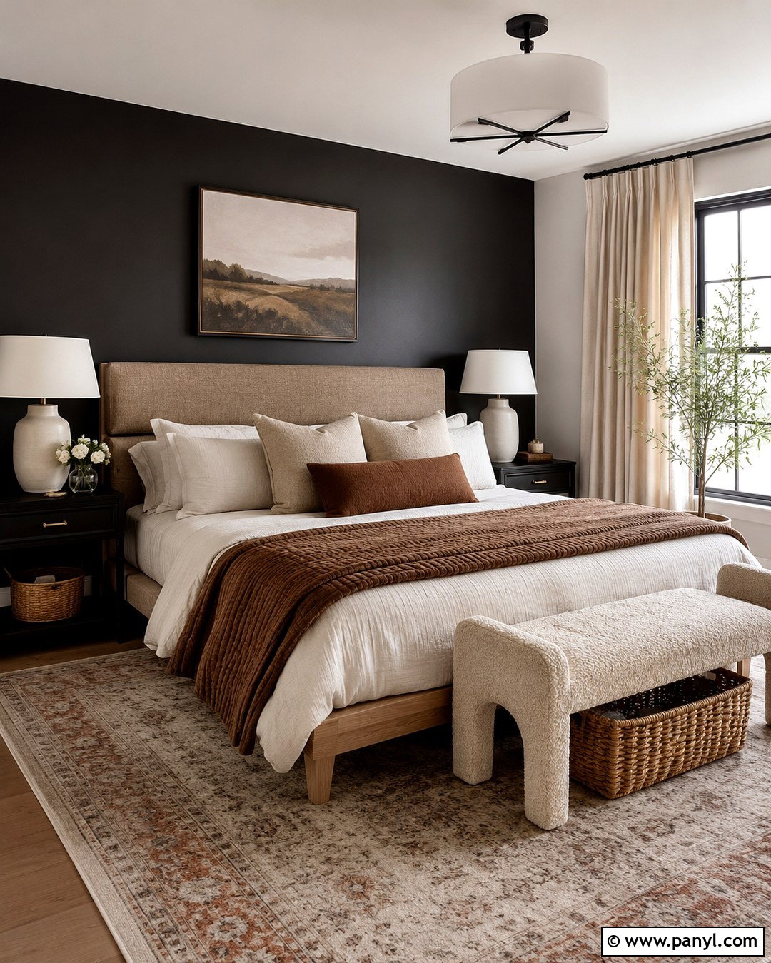 Soft Black Bedroom - 20 Black Wall Paint Color Ideas