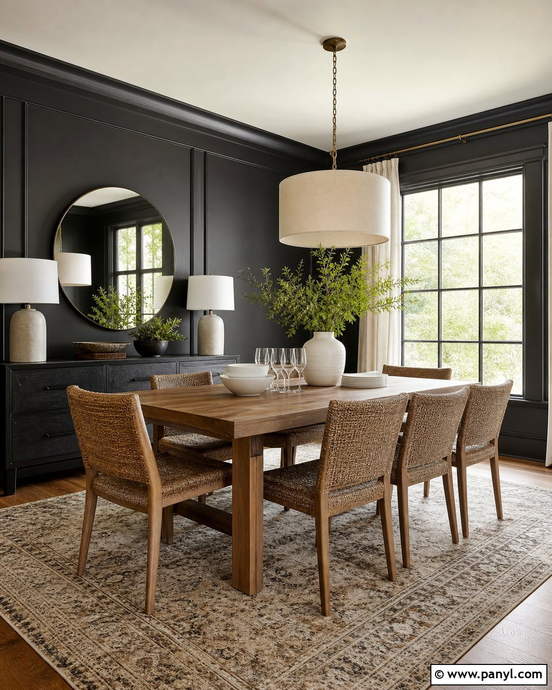 Soft Black Dining Room Walls - 35 dark wall colors