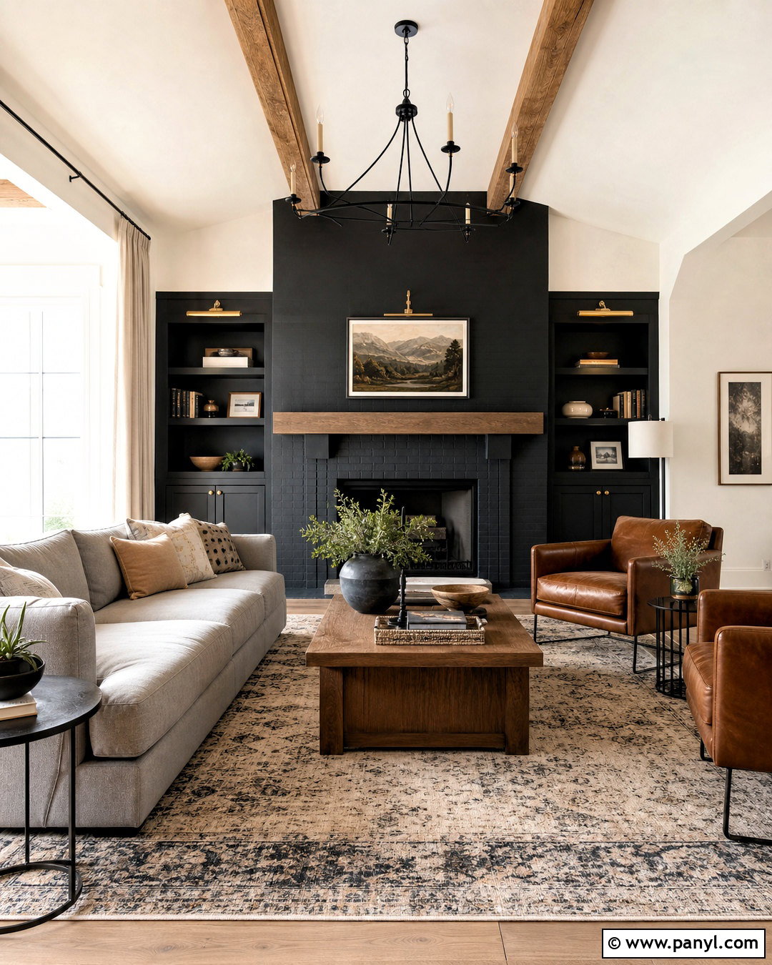 Soft Black Farmhouse Living Room Paint - 20 farmhouse living room paint colors