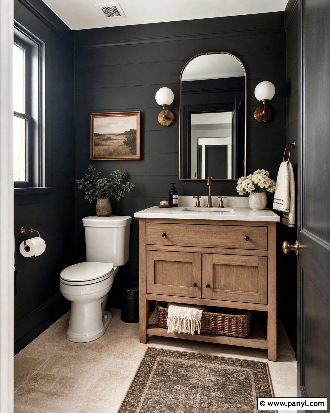 Soft Black Farmhouse Walls - 35 Farmhouse Wall Colors