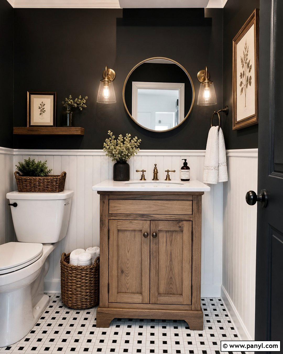 Soft Black Farmhouse Walls - 20 Farmhouse Style Wall Colors