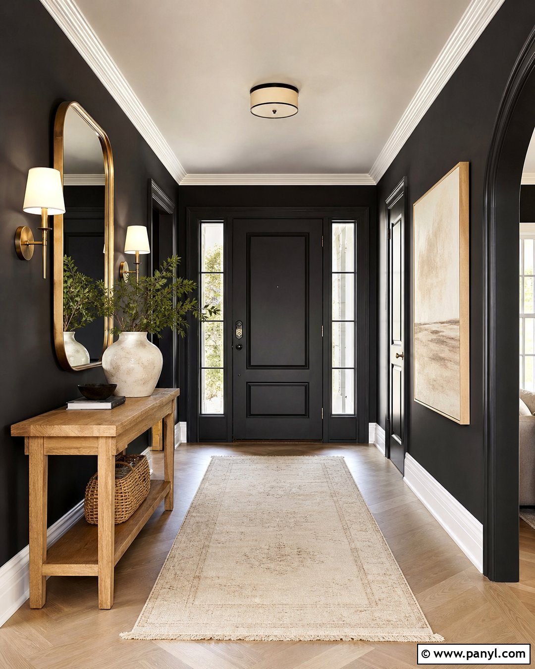 Soft Black Foyer - 20 Best Foyer Colors