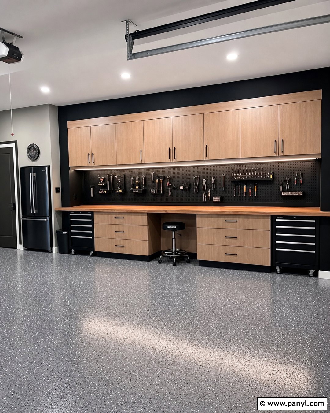 Soft Black Garage Accent Wall - 35 Garage Walls Paint Colors