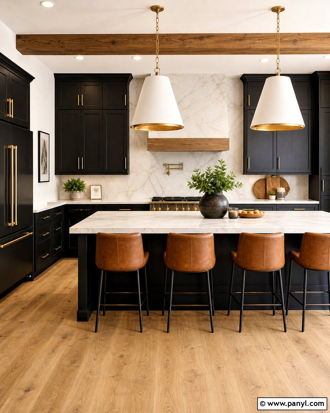 Soft Black Kitchen - 20 trendy kitchen colors