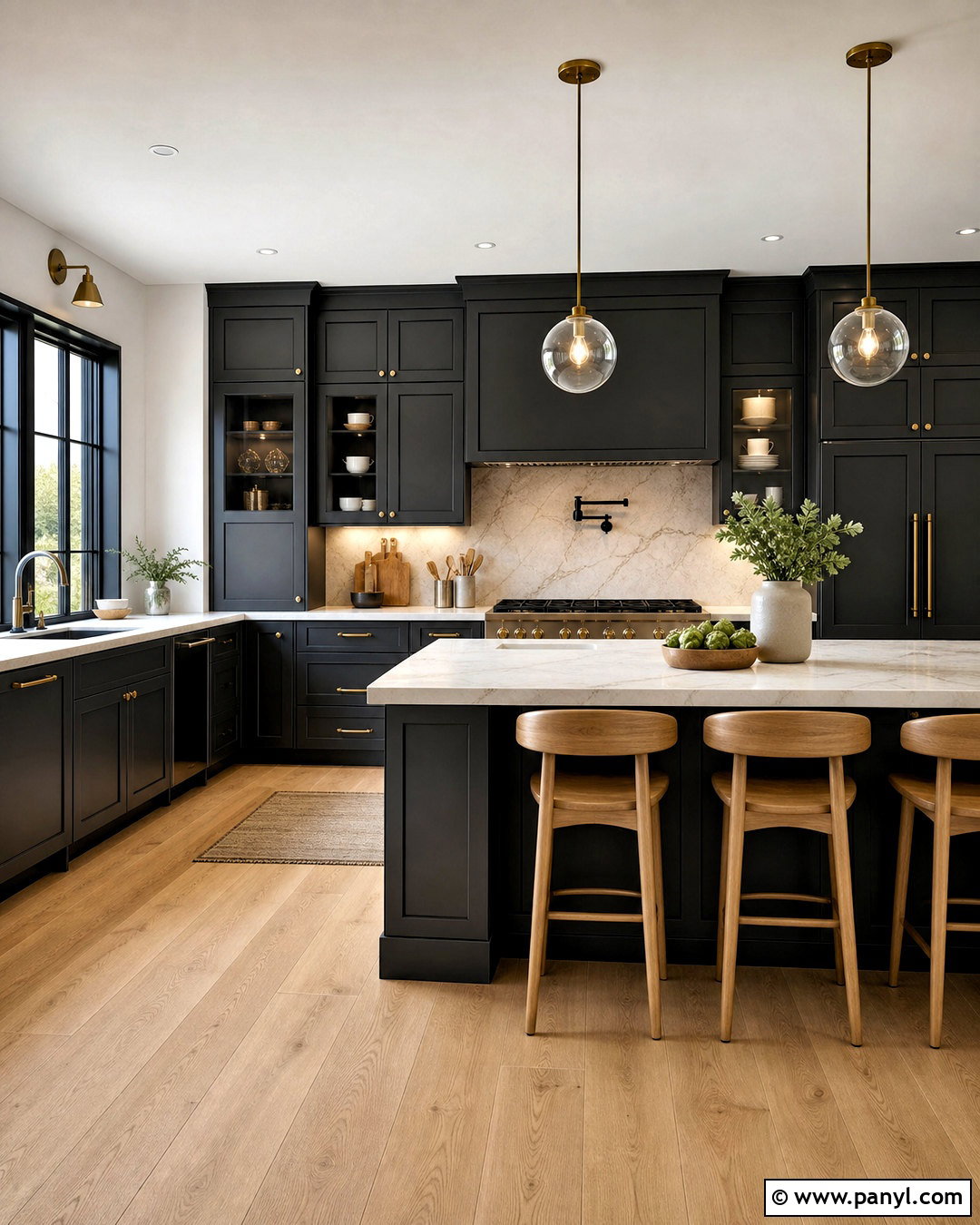 Soft Black Kitchen Cabinets - 20 kitchen cabinet color ideas