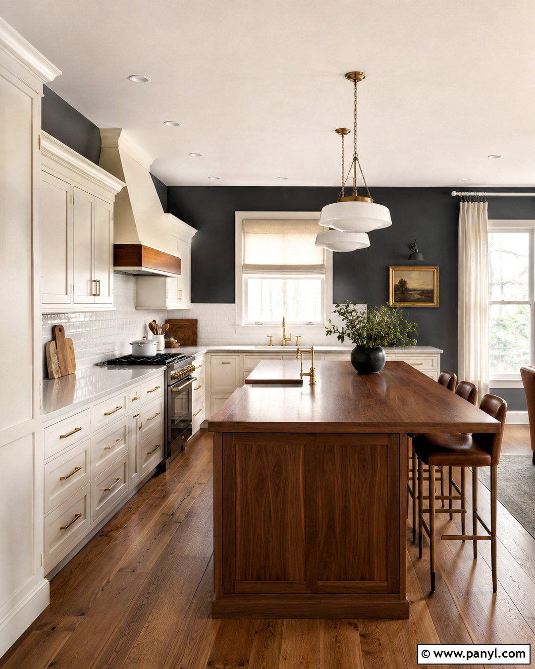 Soft Black Kitchen Walls - 35 white kitchen cabinets wall color ideas