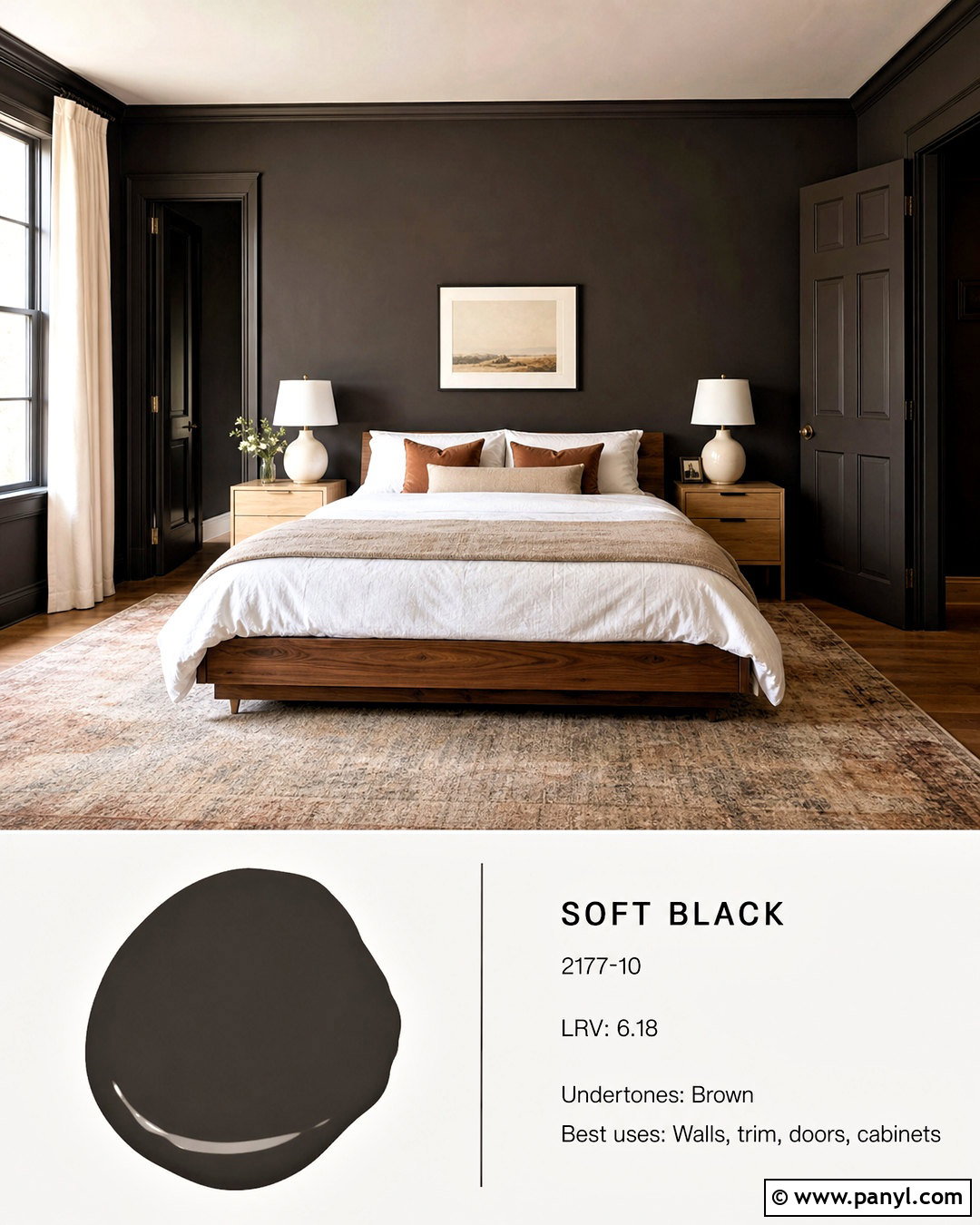 Soft Black Paint - 20 dark room paint colors