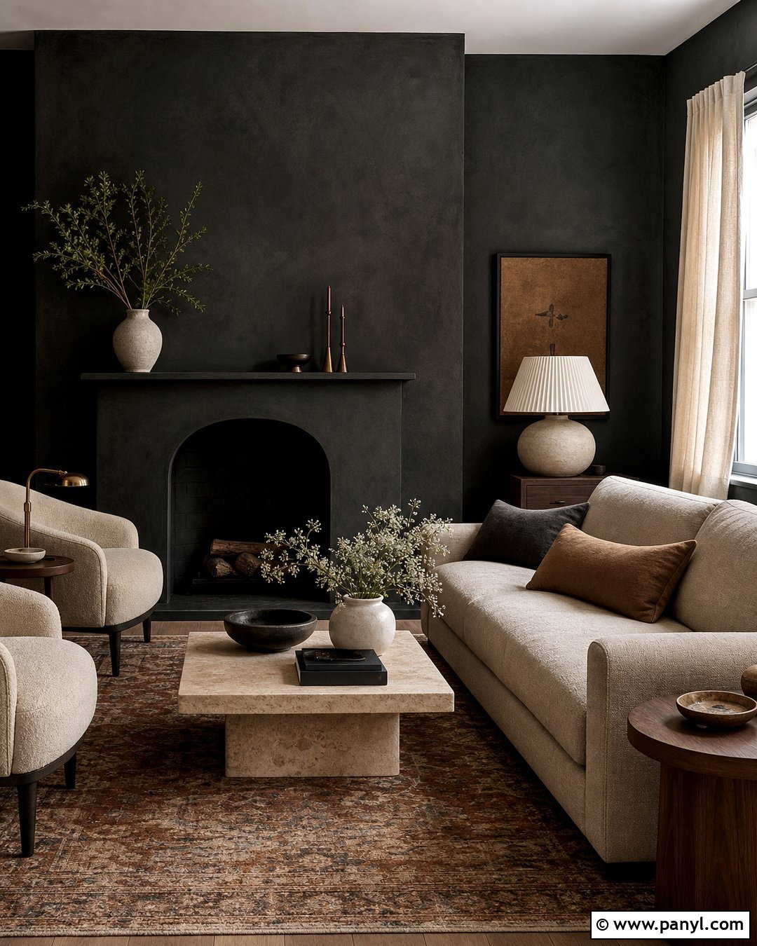 Soft Black Plaster Wall - 20 Plaster Wall Color Ideas