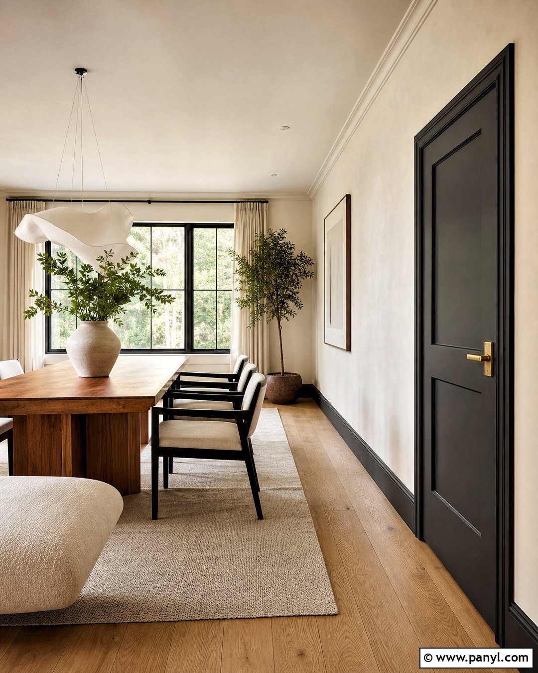 Soft Black Room Door - 20 room door color ideas