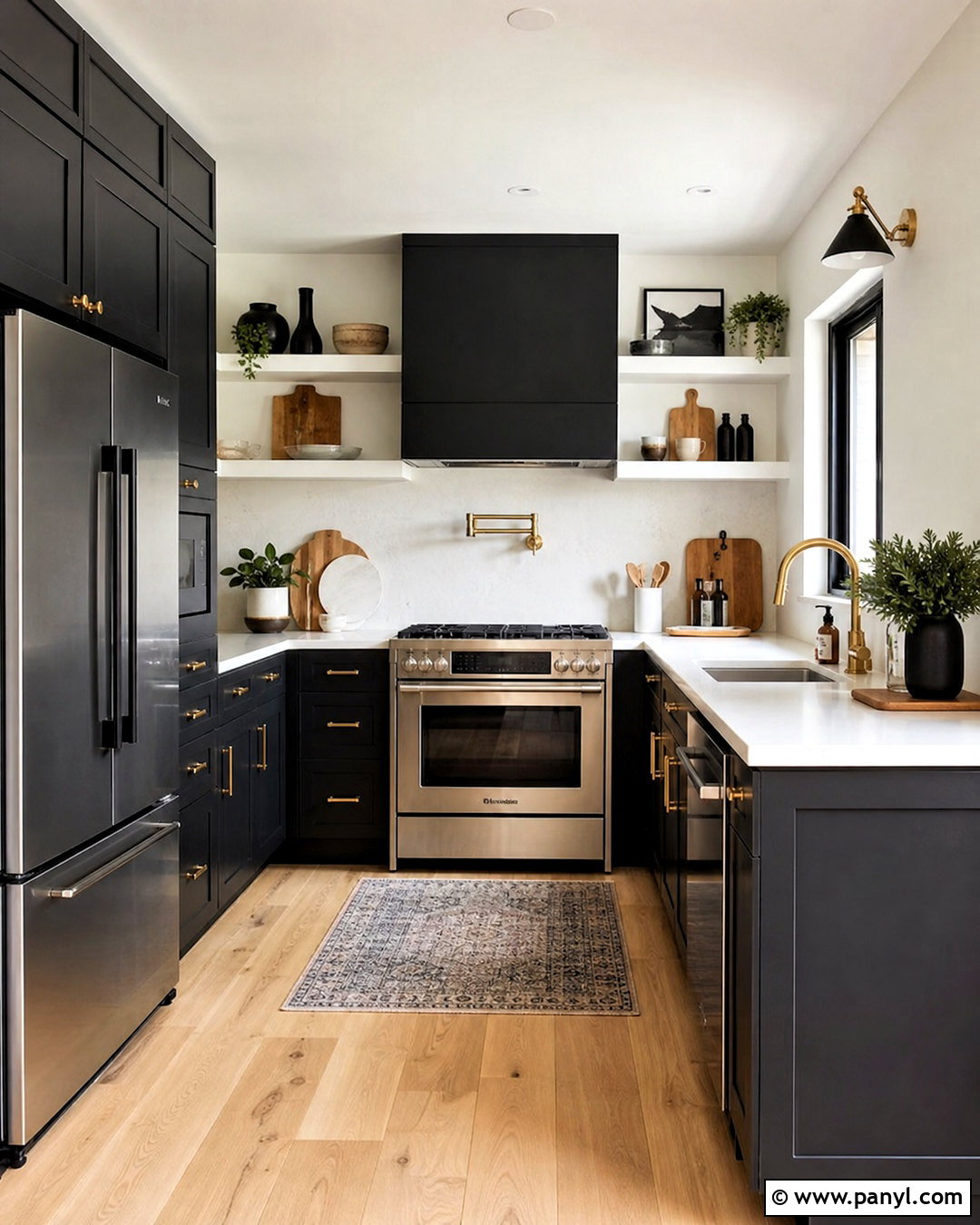 Soft Black Small Kitchen - 20 small kitchen paint colors
