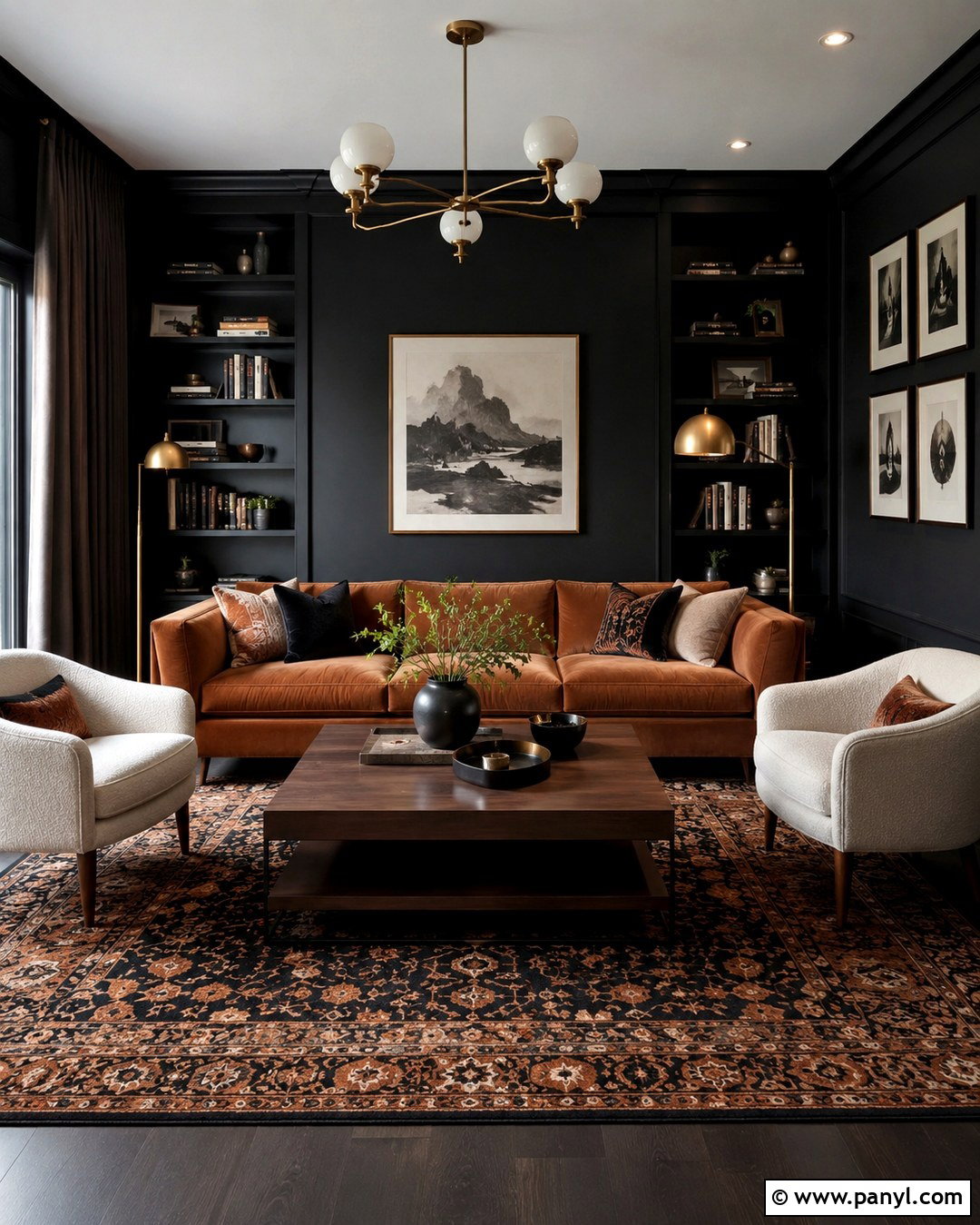 Soft Black Speakeasy Walls - 20 Speakeasy Wall Colors