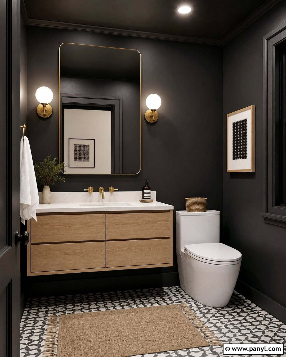 Soft Black Wall Color - 50 wall color ideas