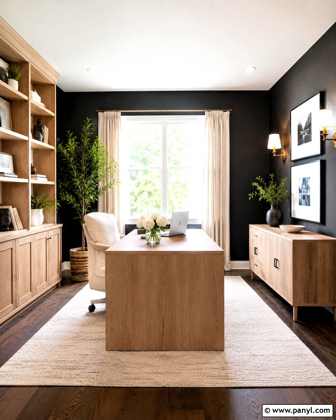 Soft Black Walls With Dark Wood Floors - 35 wall colors for dark wood floors