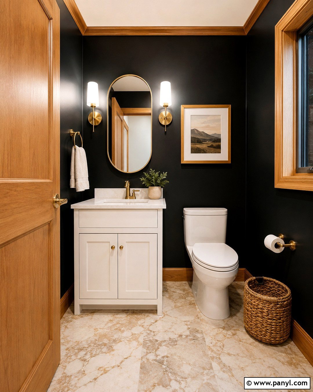 Soft Black Walls With Oak Trim - 20 Paint Color With Oak Trim Ideas