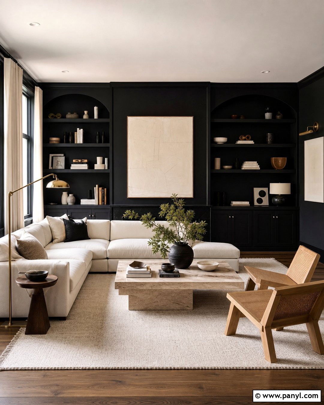 Soft Black Walls - 30 modern wall colors