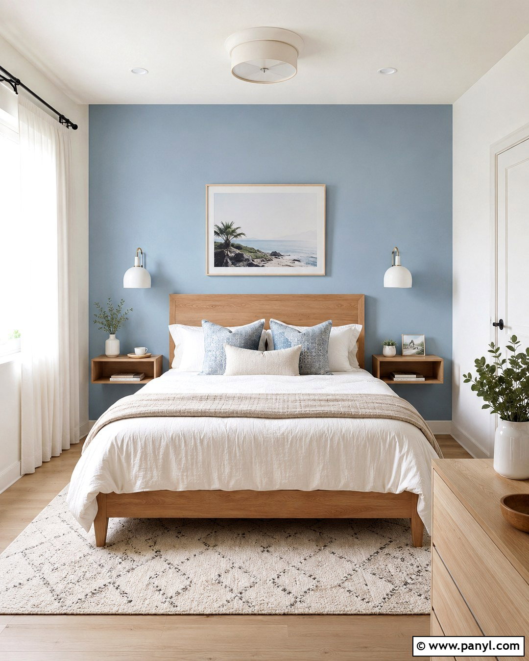 Soft Blue Accent Wall - 20 Accent Walls Colors