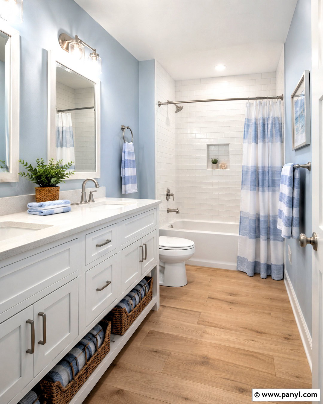 Soft Blue And White Bathroom - 20 coastal blue bathroom ideas