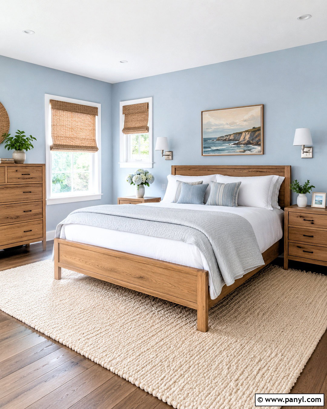 Soft Blue Bedroom Walls - 20 color for bedroom walls