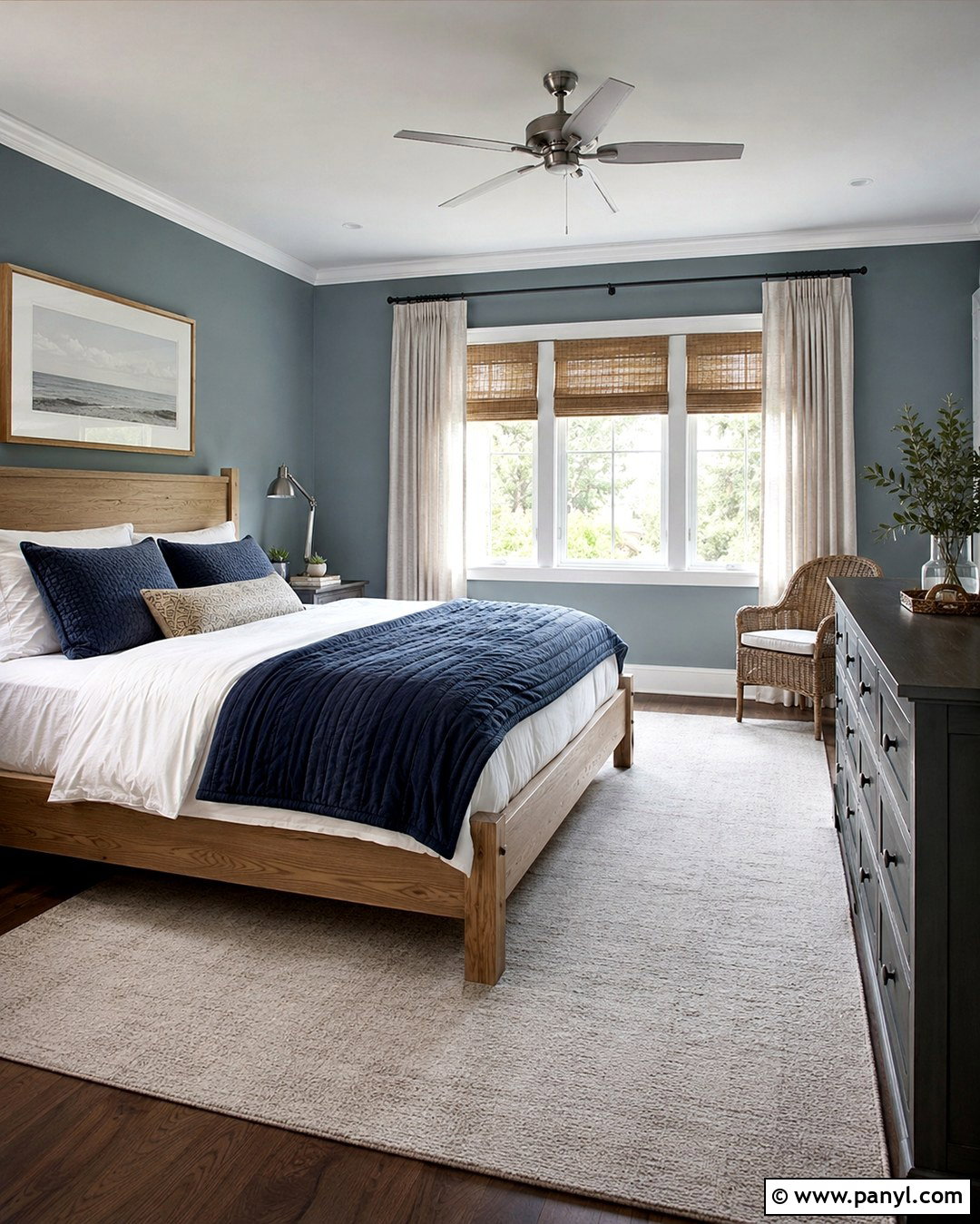 Soft Blue Gray Wall Color - 20 Evergreen Wall Color Ideas