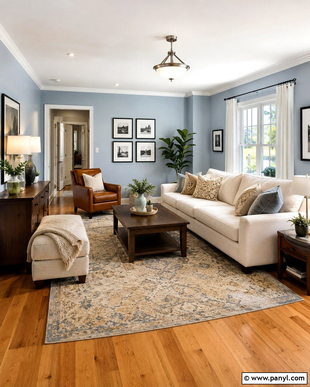 Soft Blue Gray Wall Color - 20 Best Wall Color For Honey Oak Floors